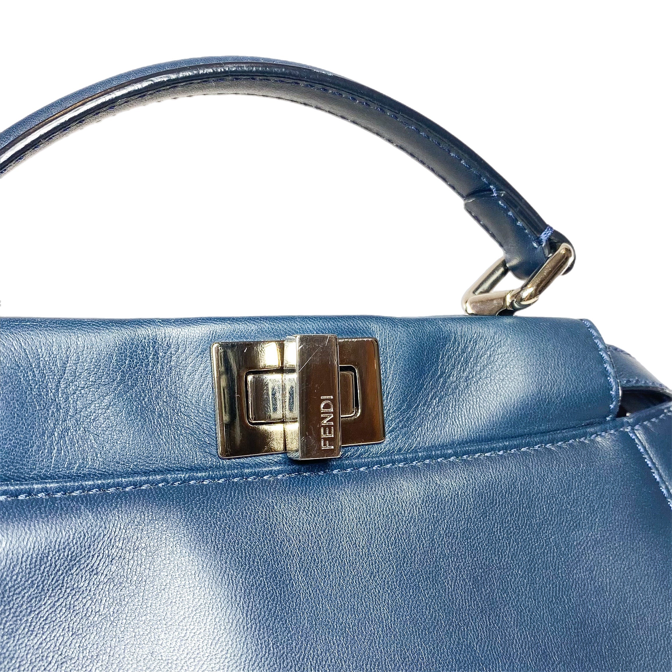 Fendi Dark Blue Mini Peekaboo