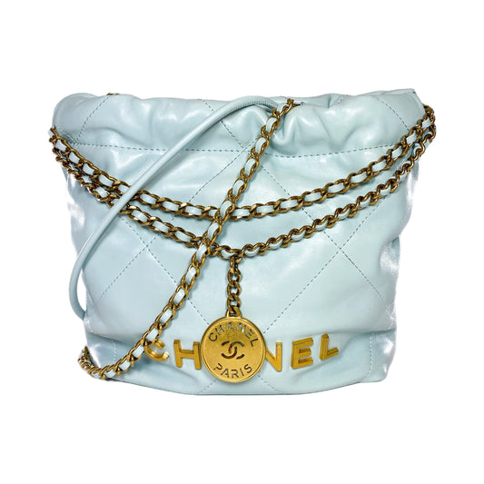 Chanel 22 Baby Blue Mini