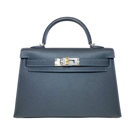Hermes Mini Kelly 20 Ardoise Epsom Electrum Hardware