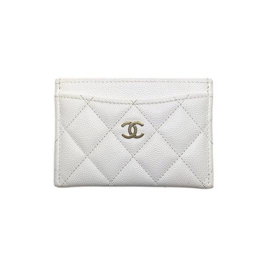 Chanel White Cardholder