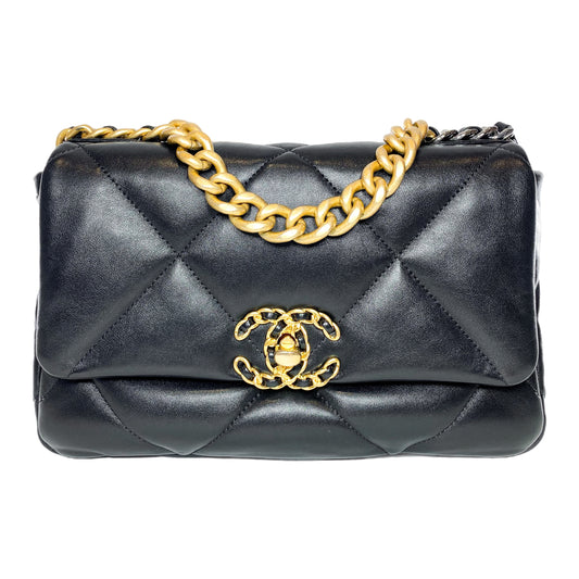 Chanel 19 Black Medium Flap Bag