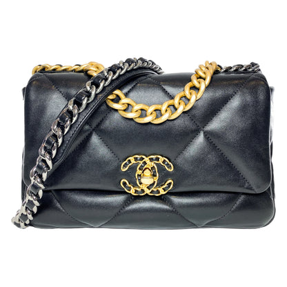 Chanel 19 Black Medium Flap Bag