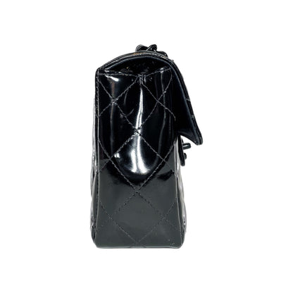 Chanel So Black Patent Mini Square Flap Bag