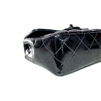 Chanel So Black Patent Mini Square Flap Bag