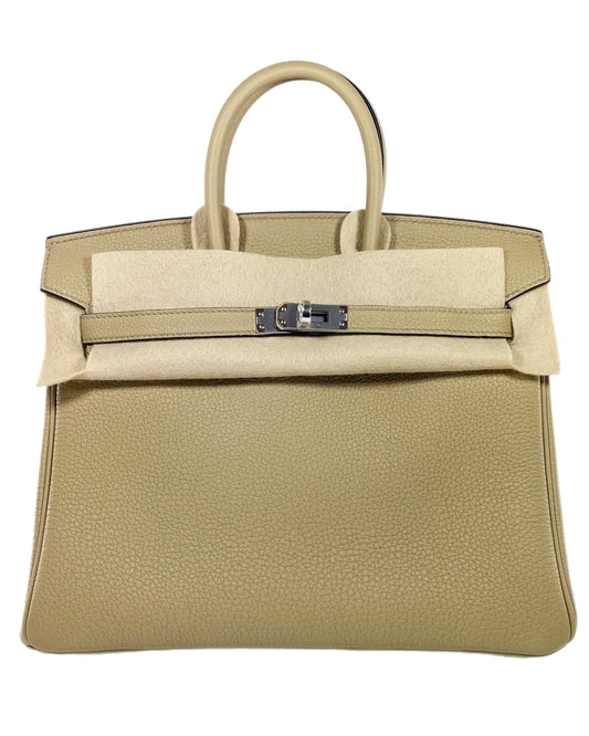 Hermes Birkin 25 Trench Togo Verso Palladium Hardware - Online Only