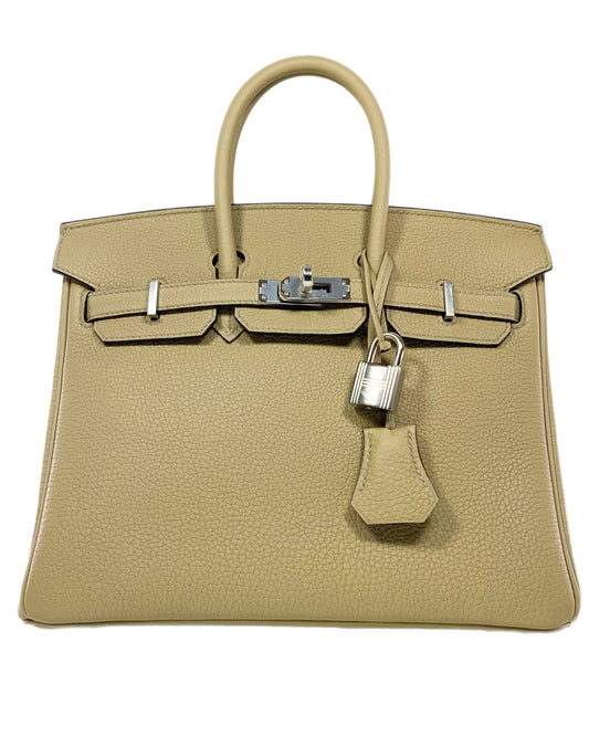 Hermes Birkin 25 Trench Togo Verso Palladium Hardware - Online Only