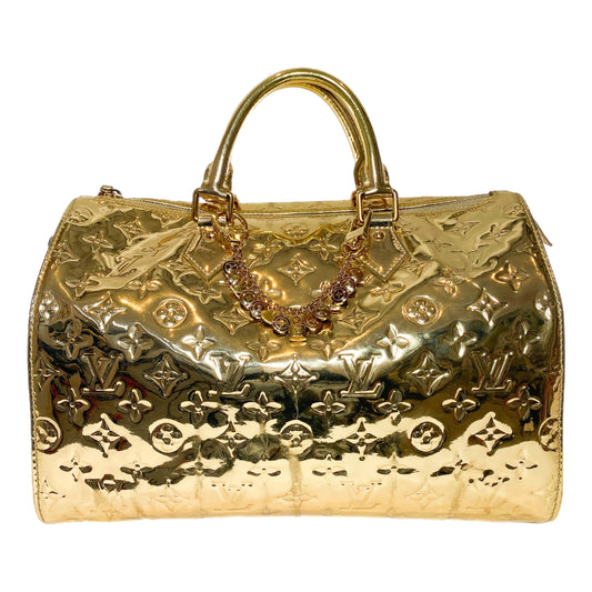 Louis Vuitton Gold Miroir Mirror Speedy 35