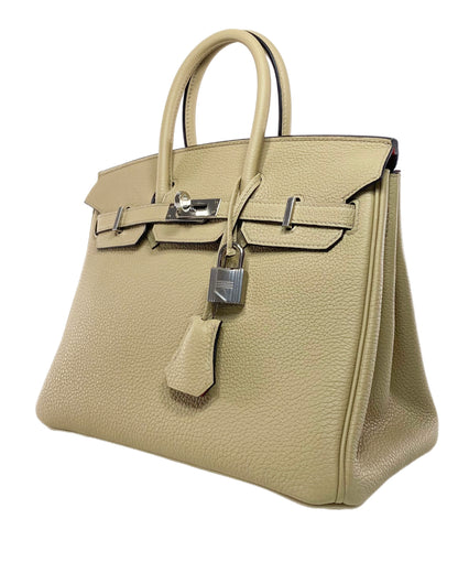 Hermes Birkin 25 Trench Togo Verso Palladium Hardware - Online Only