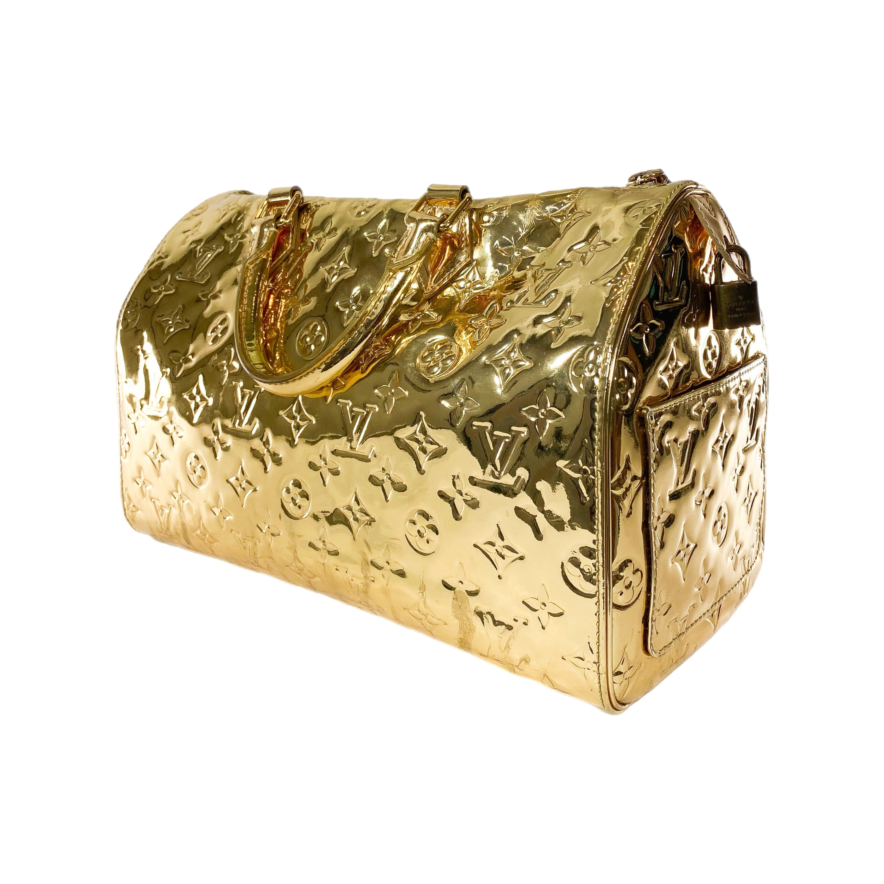 Louis Vuitton Gold Miroir Mirror Speedy 35 | Consign of the