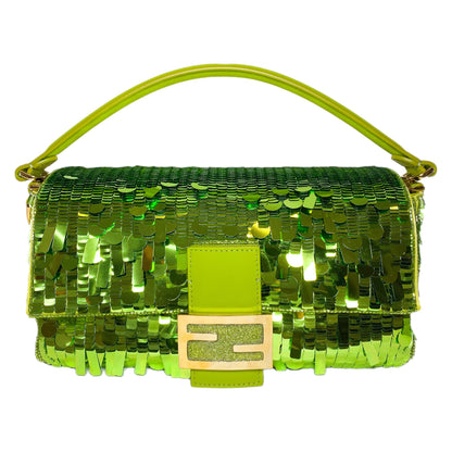 Fendi Wasabi Sex and the City Sequin Baguette
