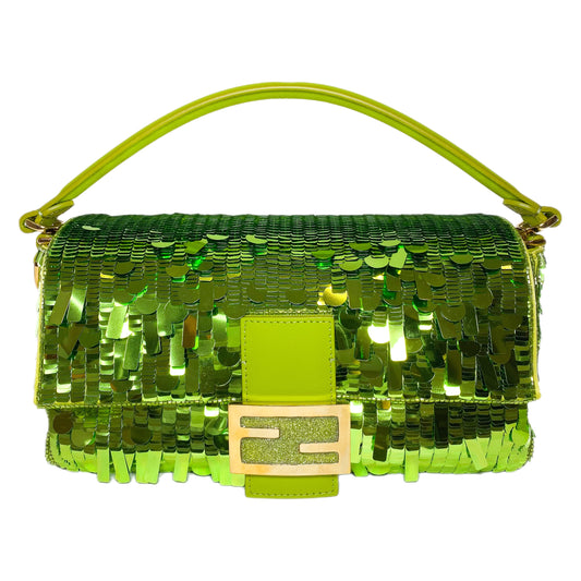 Fendi Wasabi Sex and the City Sequin Baguette