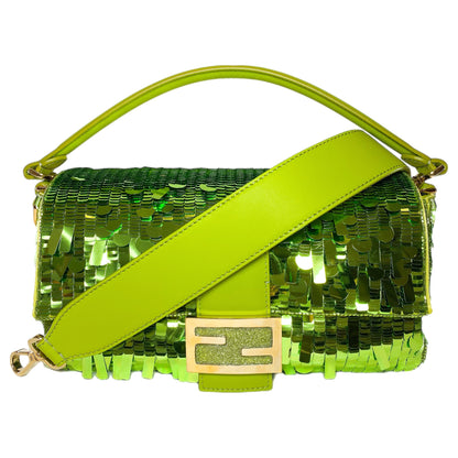 Fendi Wasabi Sex and the City Sequin Baguette