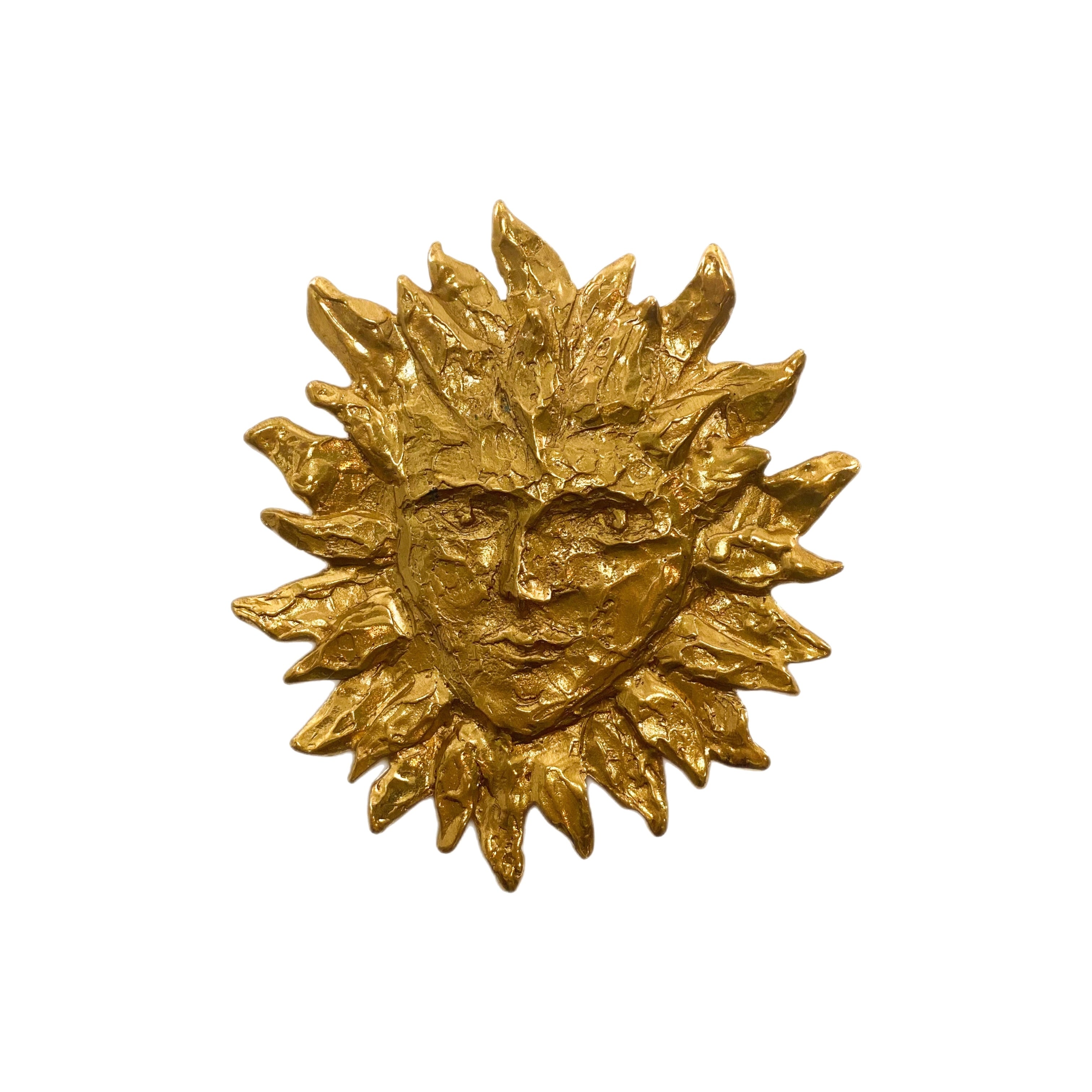 YSL Sun Face Brooch