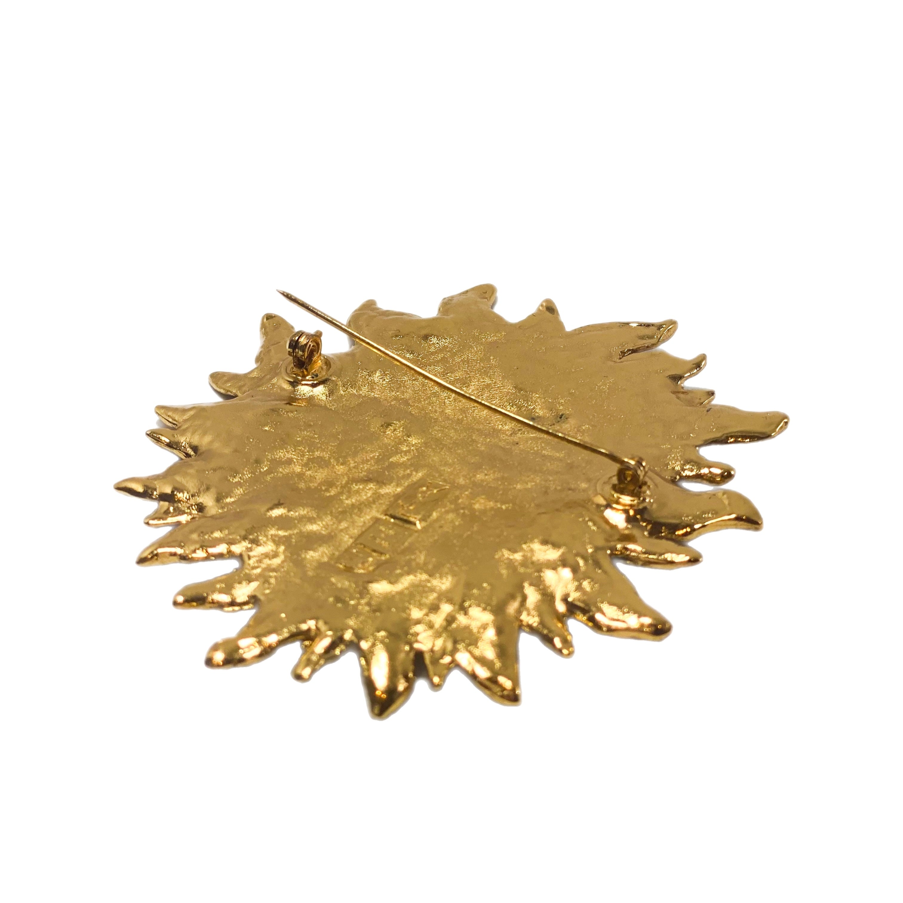 YSL Sun Face Brooch