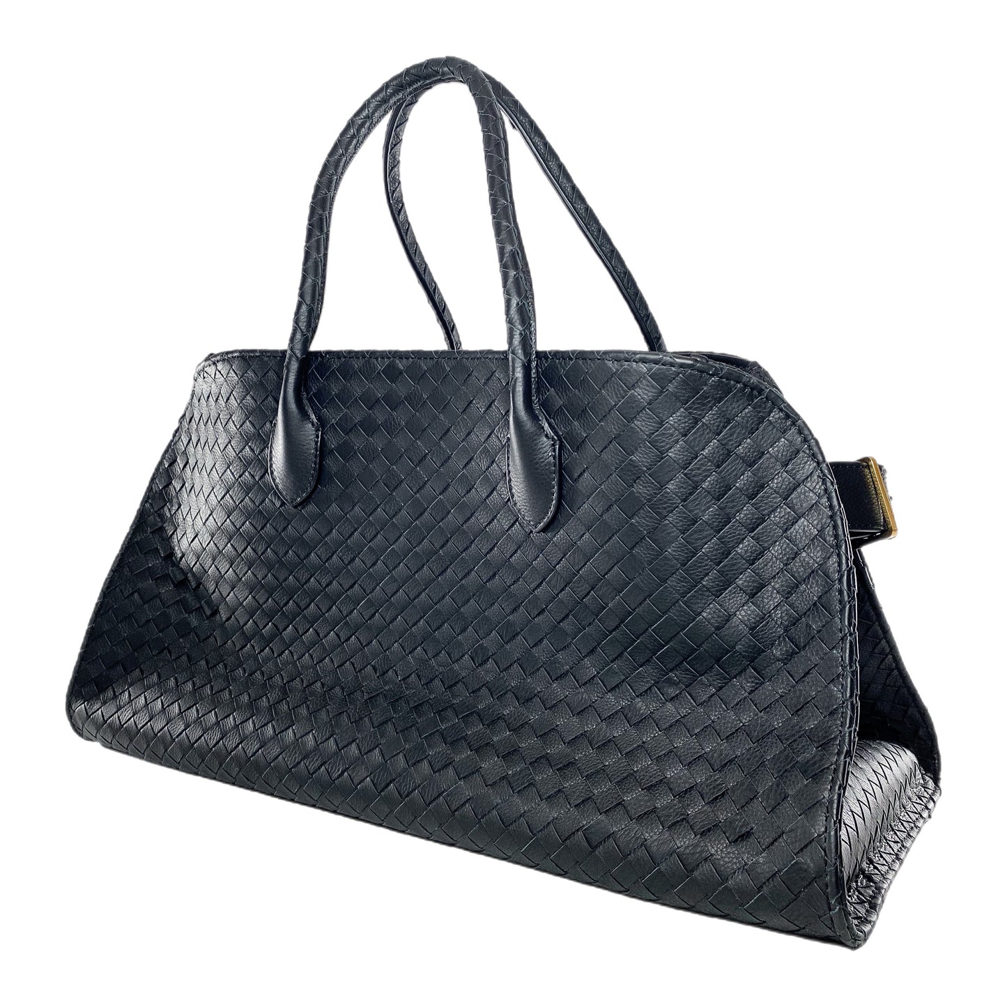 The Row Black Interwoven Margaux Tote Bag