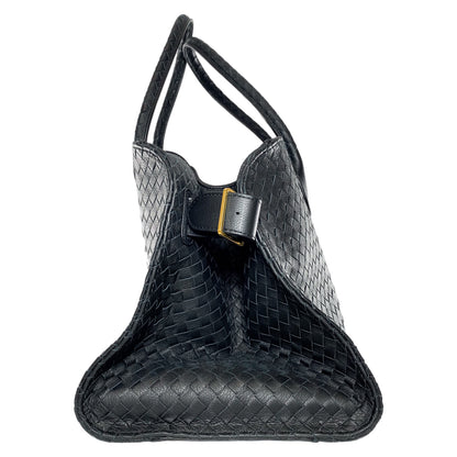 The Row Black Interwoven Margaux Tote Bag
