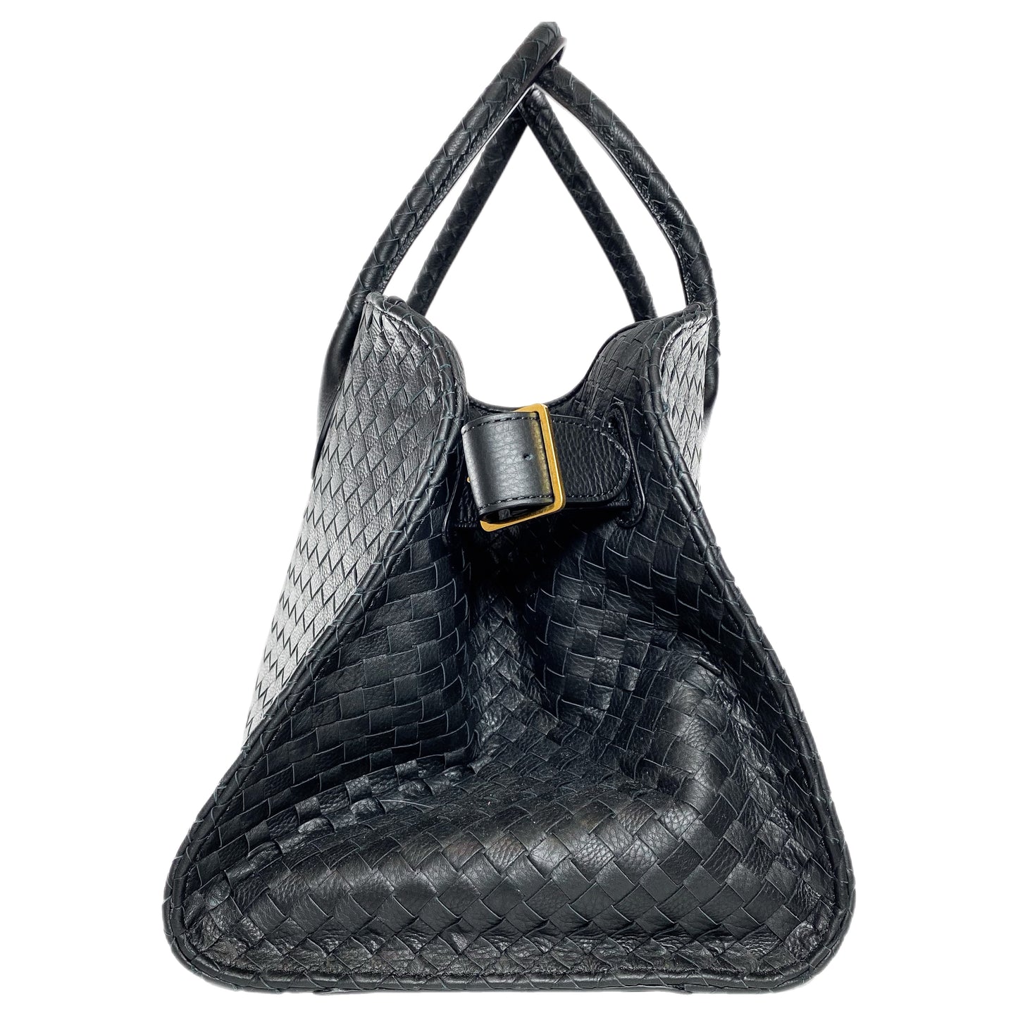 The Row Black Interwoven Margaux Tote Bag