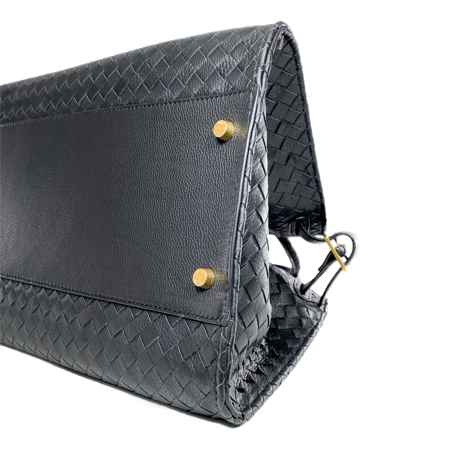 The Row Black Interwoven Margaux Tote Bag