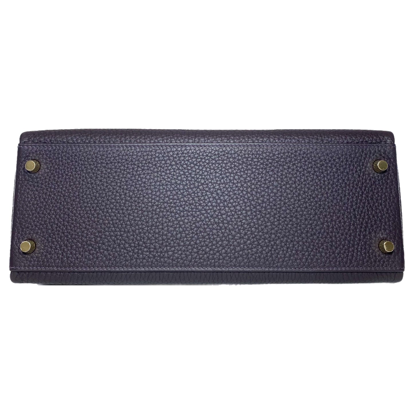 Hermes Kelly 32 Prune Noir Togo Gold Hardware