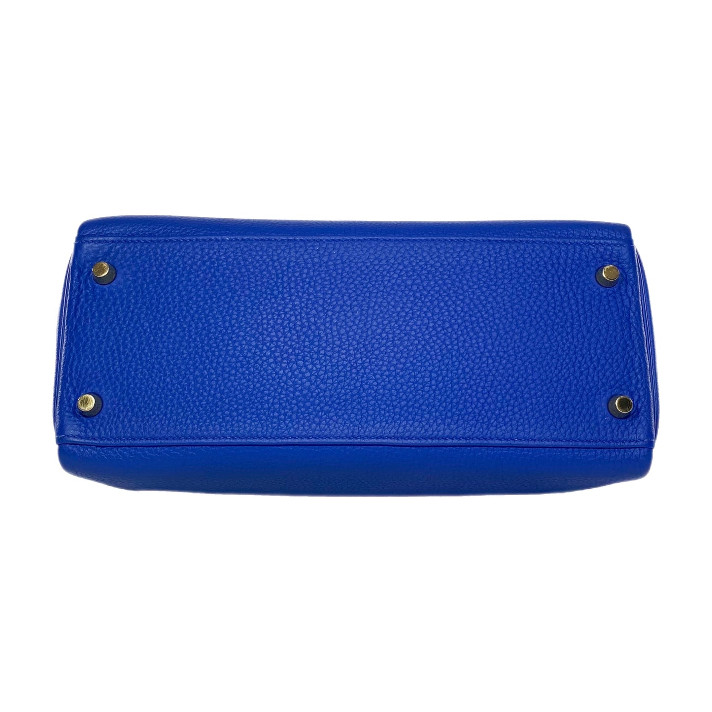Hermes Kelly 28 Bleu Electric Togo Gold Hardware