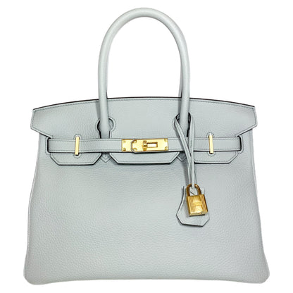 Hermes Birkin 30 Bleu Pale Togo Gold Hardware