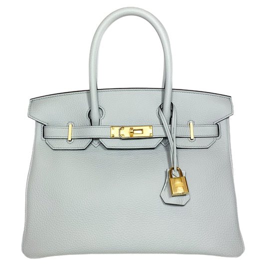 Hermes Birkin 30 Bleu Pale Togo Gold Hardware
