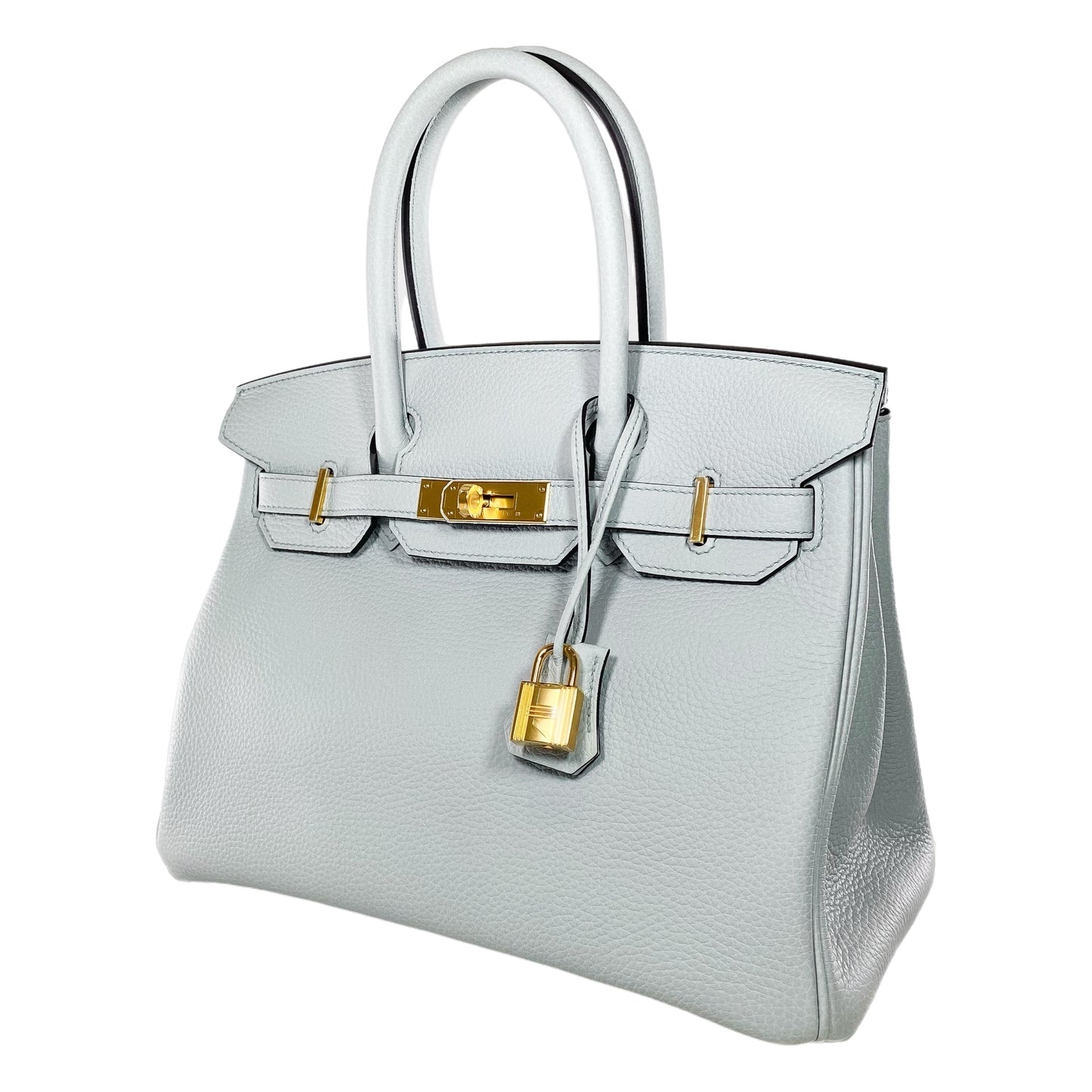 Hermes Birkin 30 Bleu Pale Togo Gold Hardware