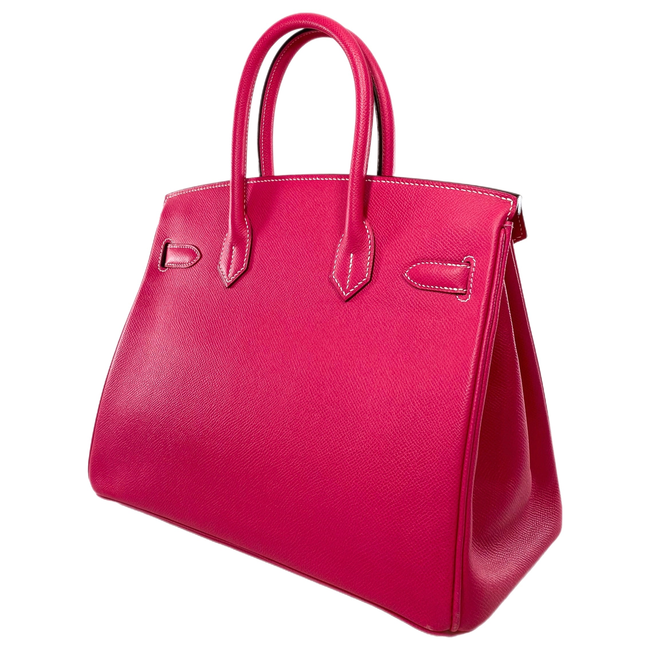 Hermes Birkin 30 Rose Tyrien Epsom Palladium Hardware