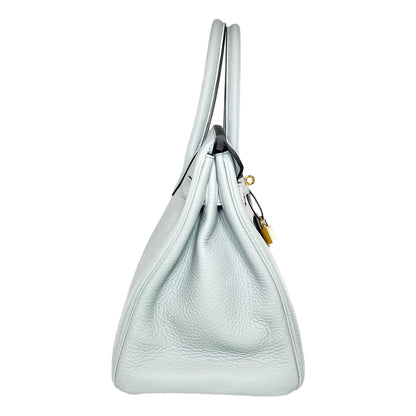 Hermes Birkin 30 Bleu Pale Togo Gold Hardware
