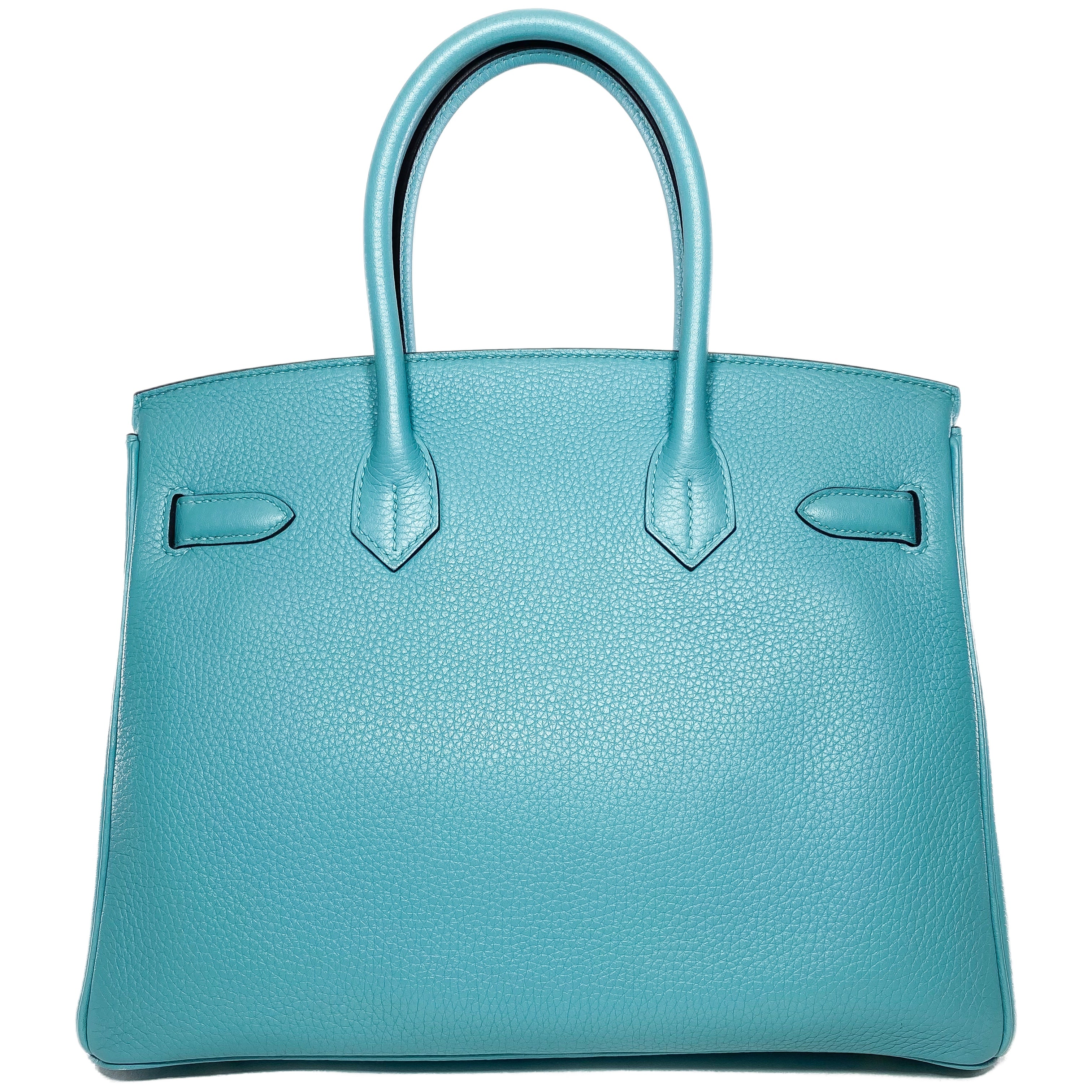 Hermes Birkin 30 Bleu Saint Cyr Togo Gold Hardware