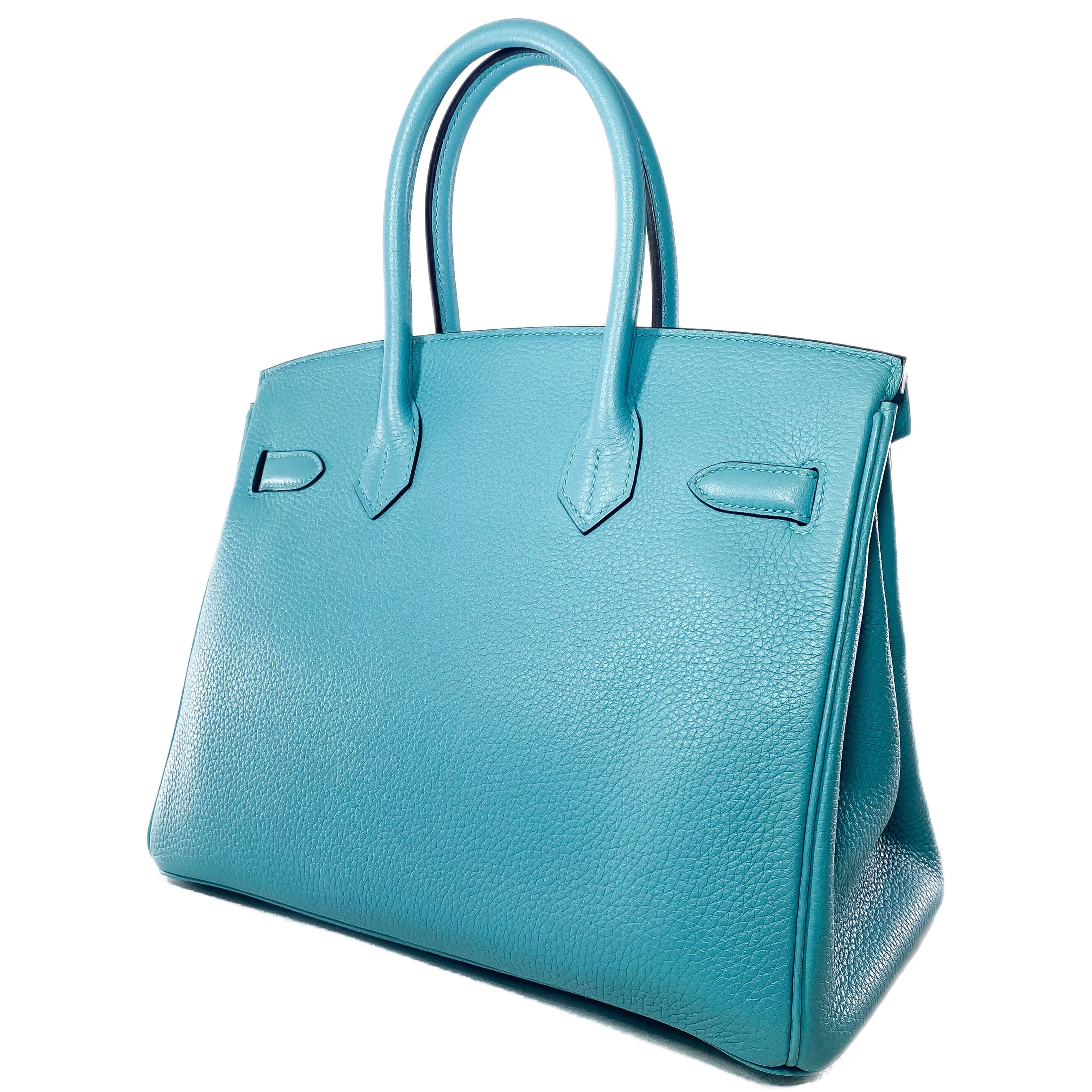 Hermes Birkin 30 Bleu Saint Cyr Togo Gold Hardware