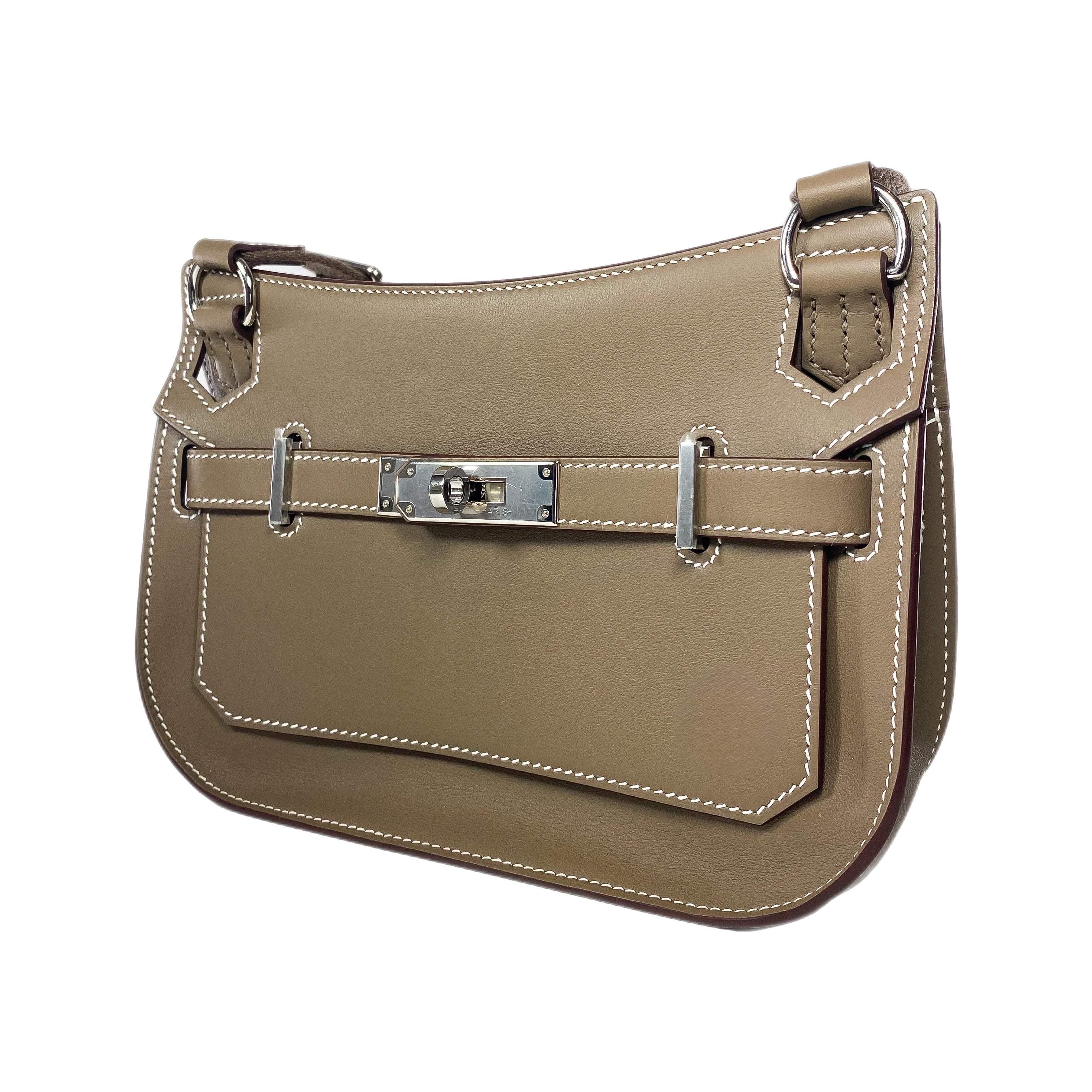 Hermes Mini Jypsiere Etoupe Palladium Hardware