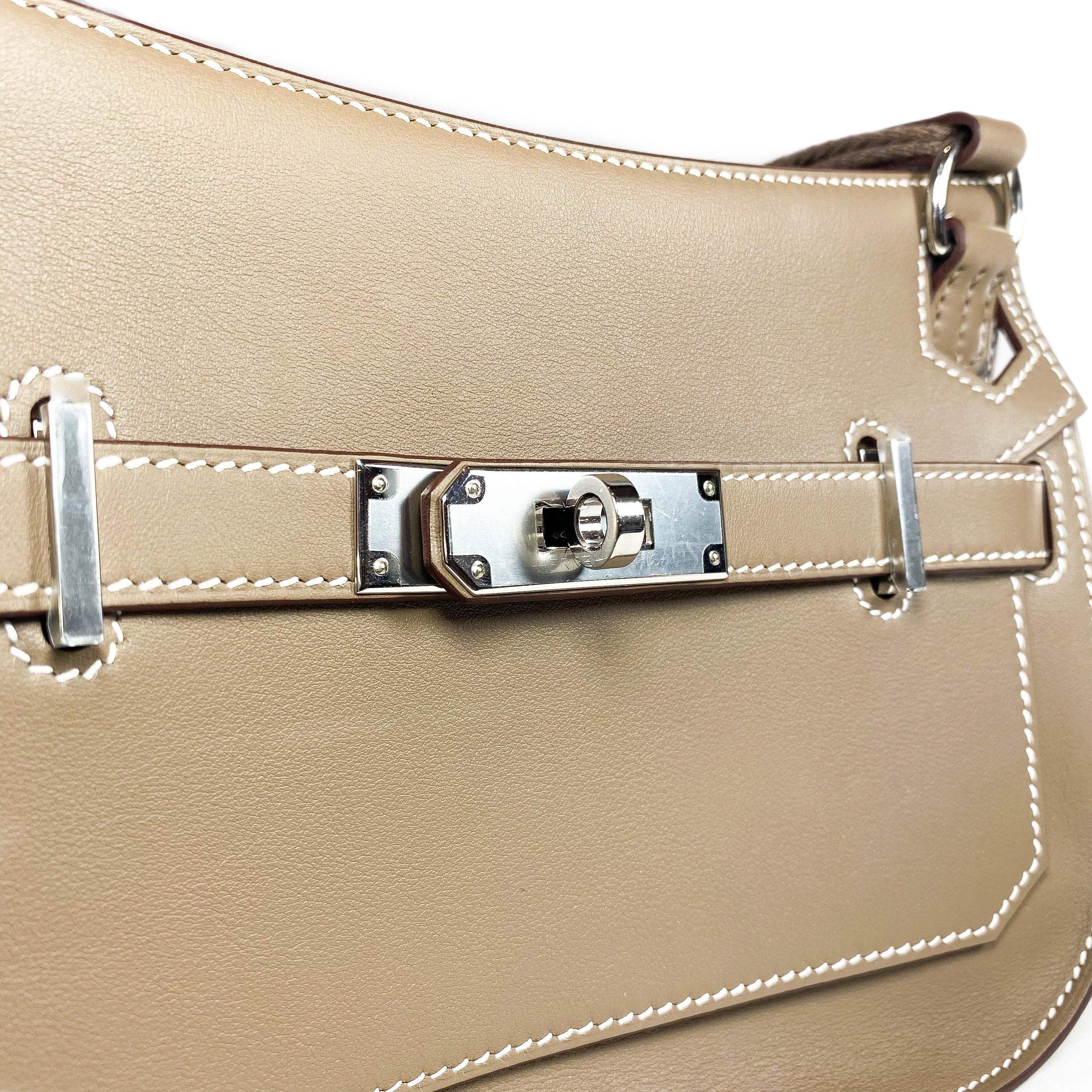 Hermes Mini Jypsiere Etoupe Palladium Hardware