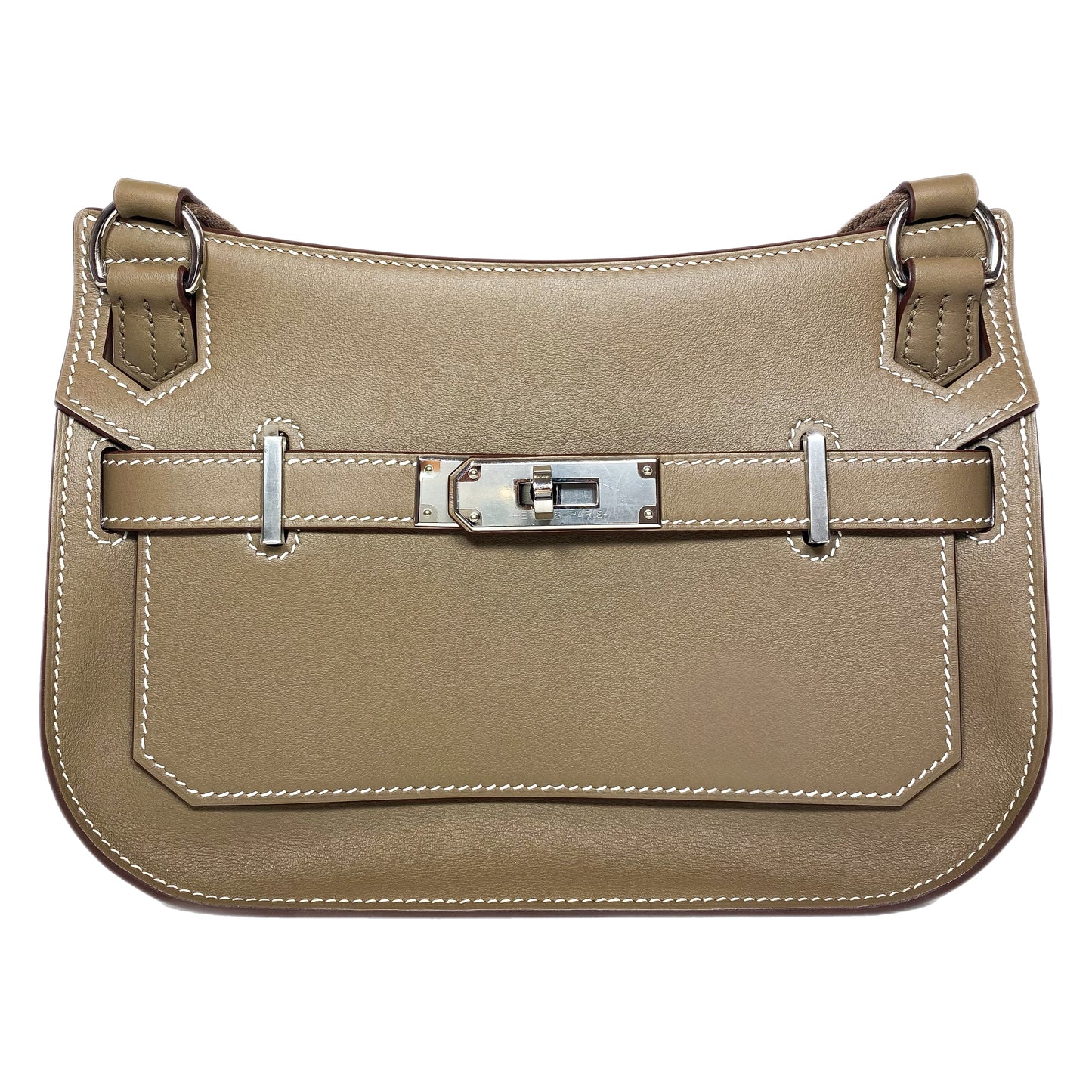 Hermes Mini Jypsiere Etoupe Palladium Hardware