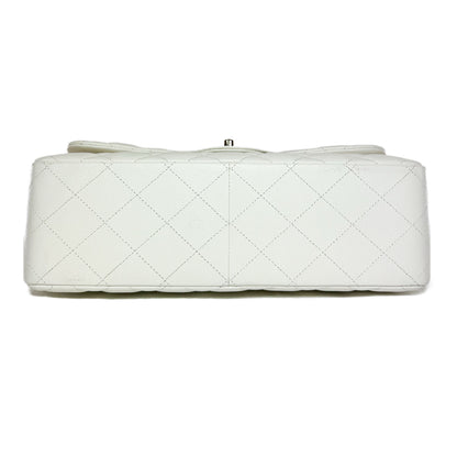 Chanel White Jumbo Double Flap Bag