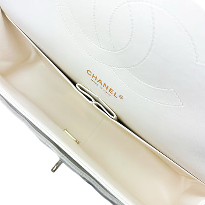 Chanel White Jumbo Double Flap Bag