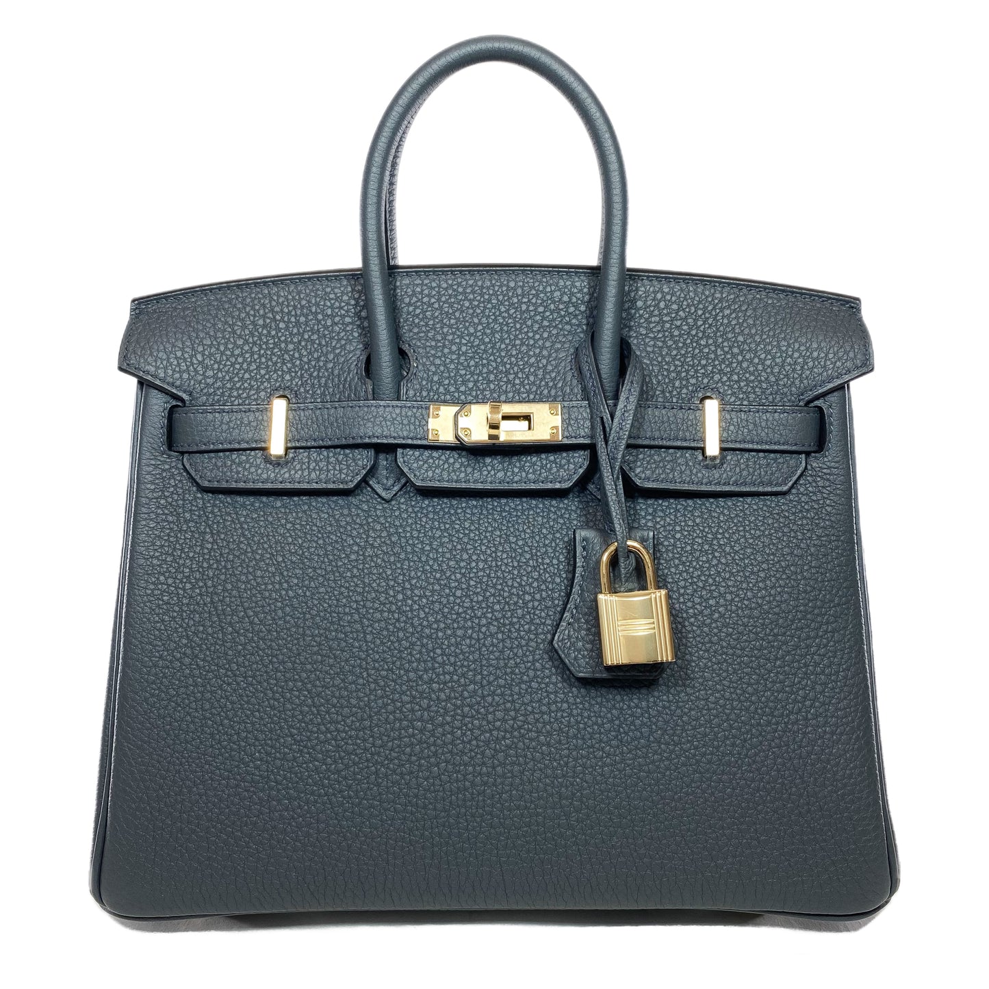 Hermes Birkin 25 Gris Misty Togo Permabrass Hardware