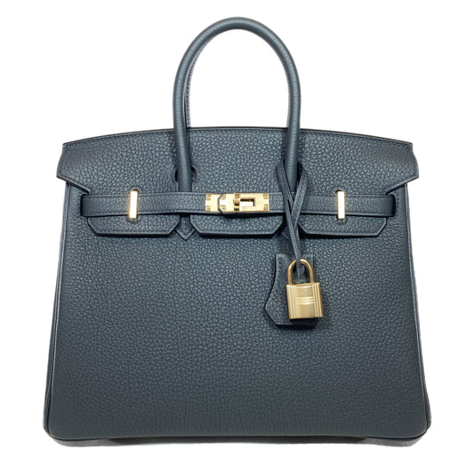 Hermes Birkin 25 Gris Misty Togo Permabrass Hardware