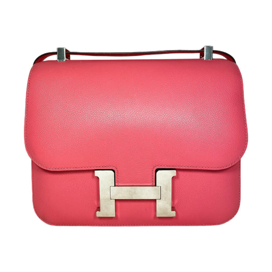 Hermes Constance 24 Rose Azalee Evercolor