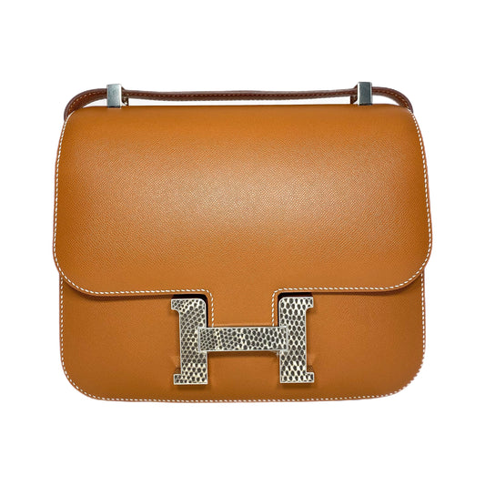 Hermes Constance 24 Gold Madame Ombre Lizard