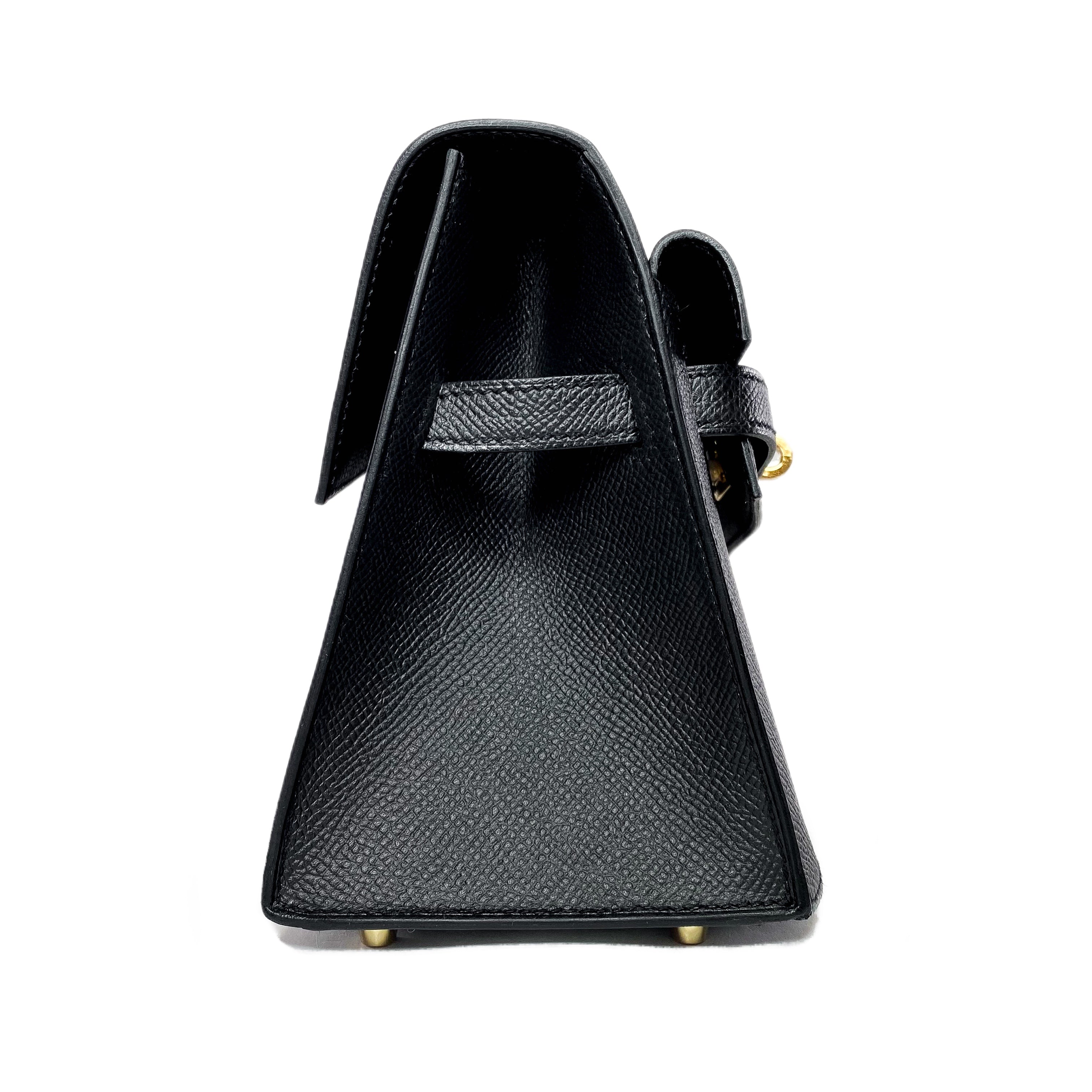 Hermes Black Kelly Desordre Epsom Gold Hardware