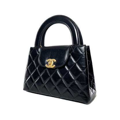 Chanel Black Nano Kelly Top Handle