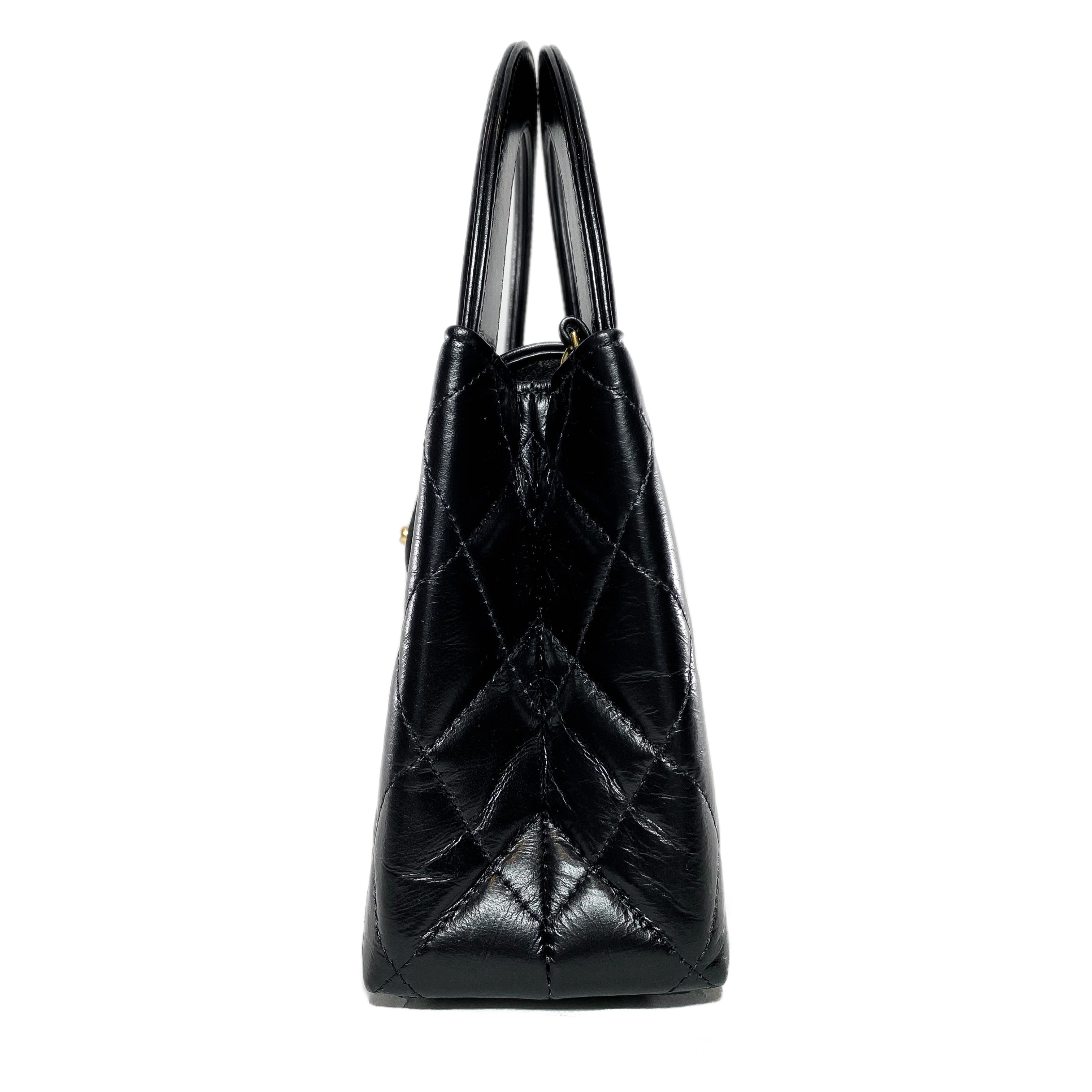 Chanel Black Nano Kelly Top Handle