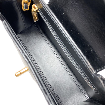 Chanel Black Nano Kelly Top Handle