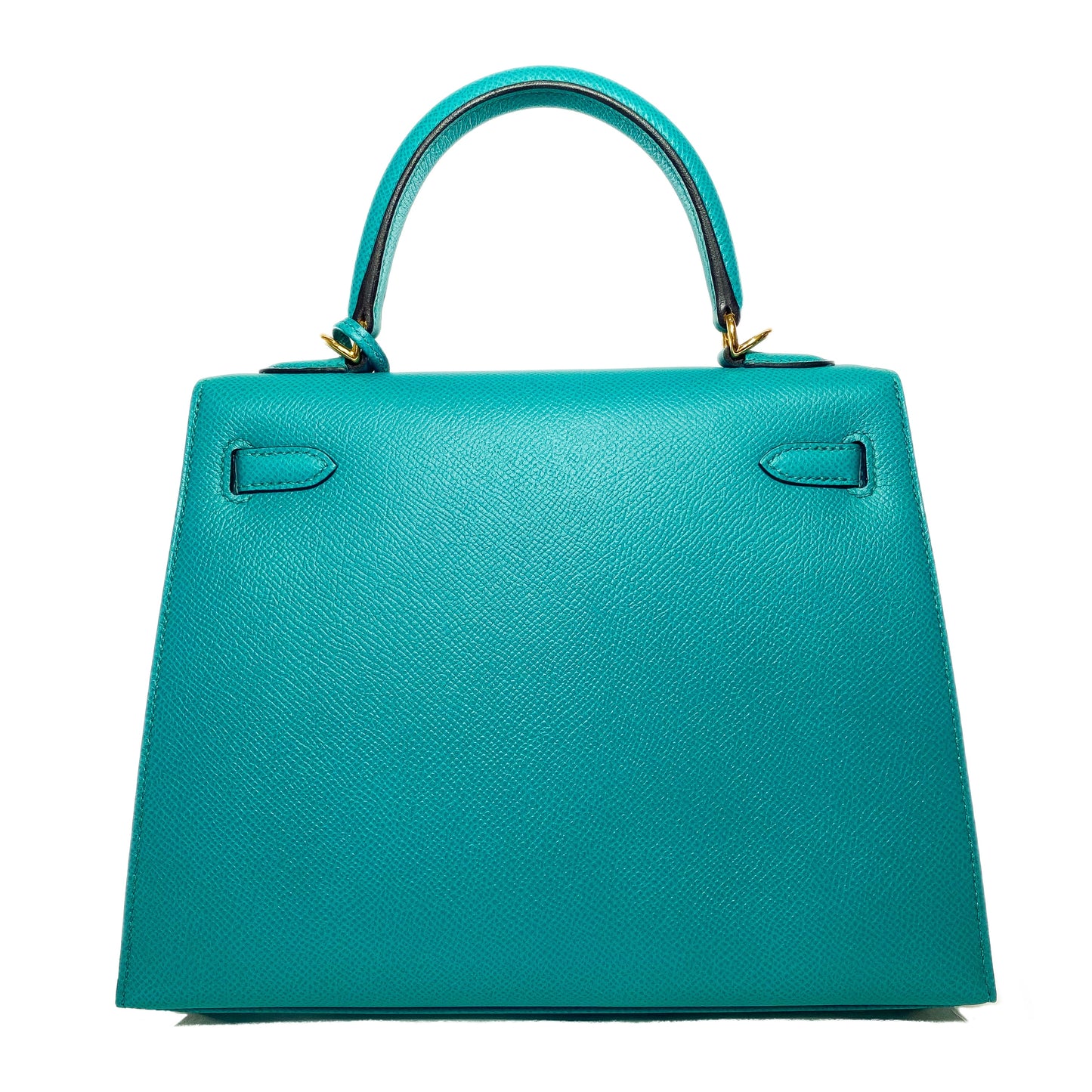 Hermes Kelly 25 Blue Paon Epsom Gold Hardware