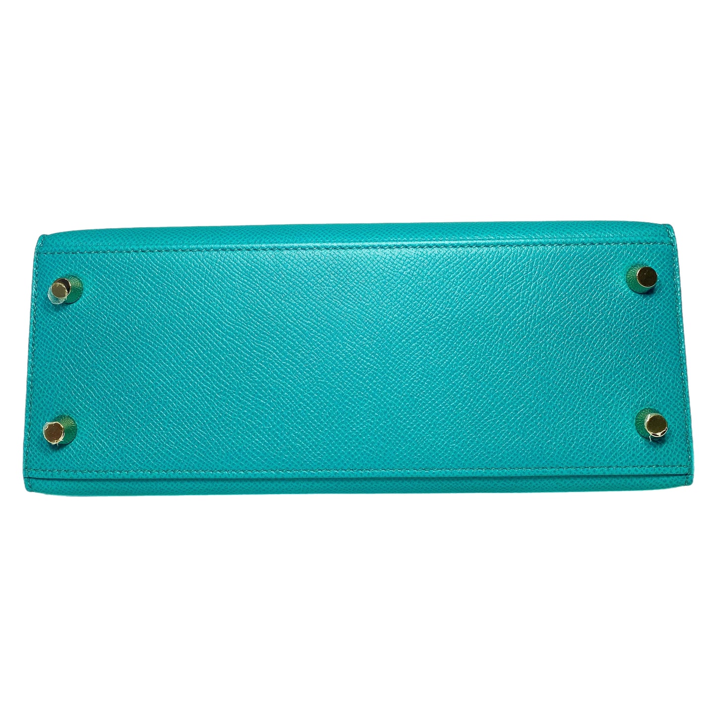 Hermes Kelly 25 Blue Paon Epsom Gold Hardware