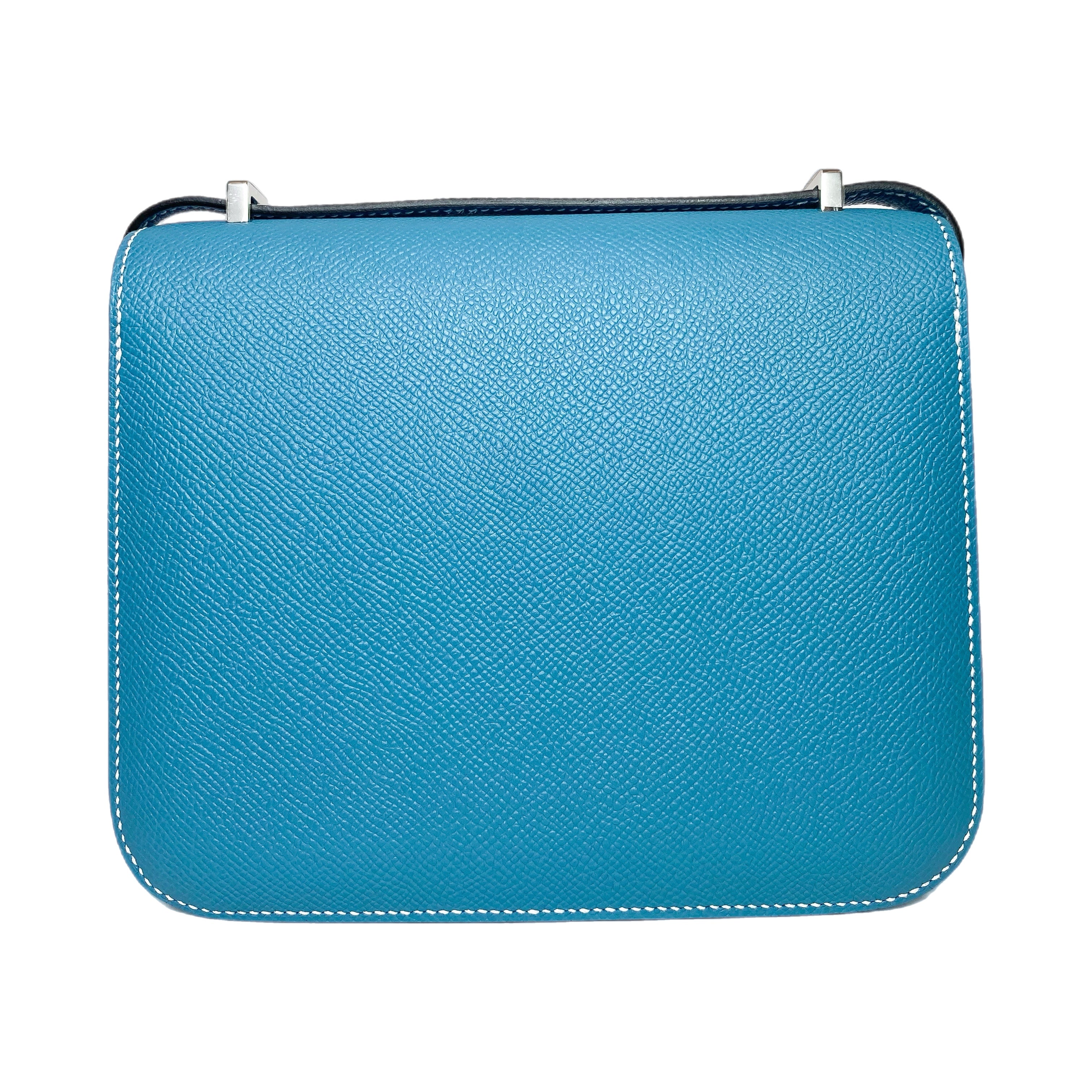 Hermes Constance 18 Bleu Jean Epsom Palladium Hardware