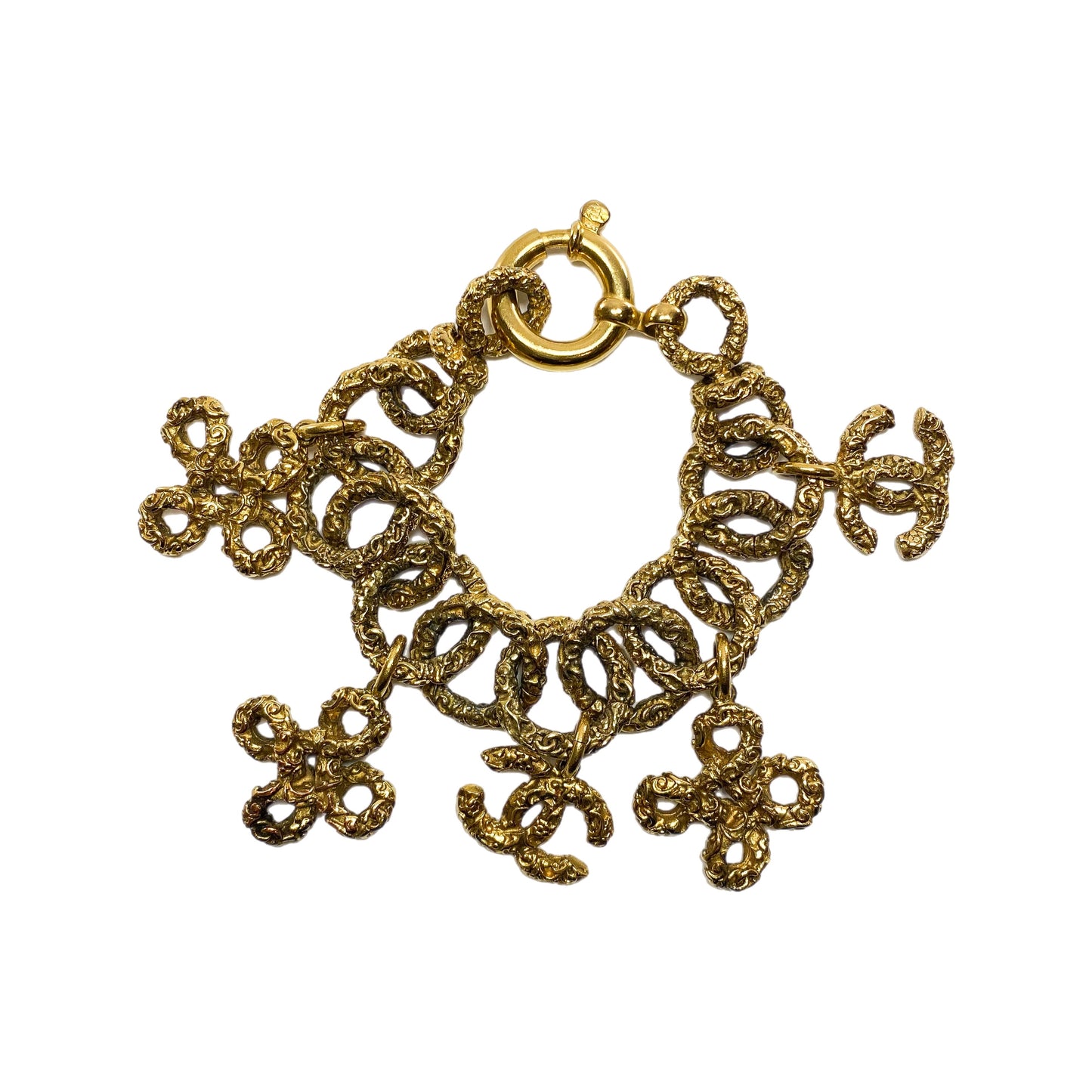 Chanel Gold CC Charm Bracelet