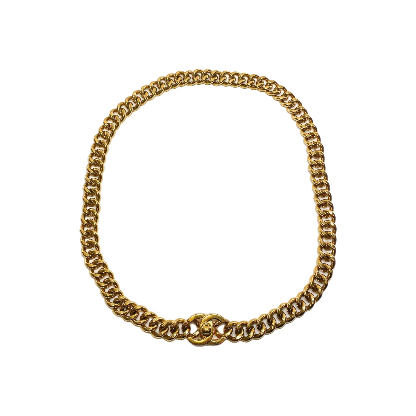 Chanel Gold CC Turnlock Belt