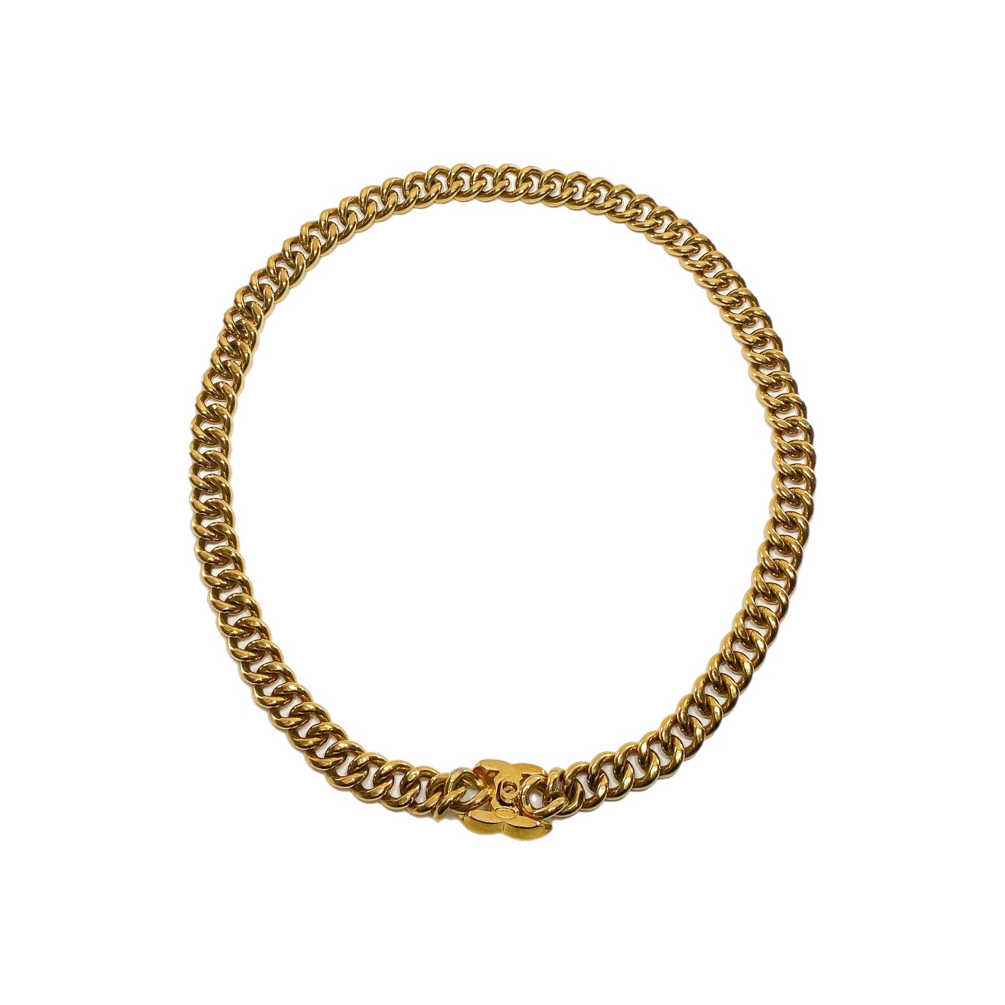 Chanel Gold CC Turnlock Belt